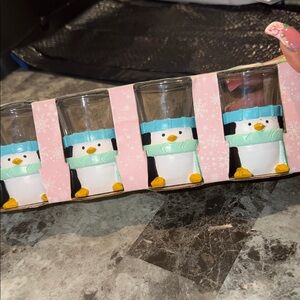 Penguin Themed Shot Glass Set